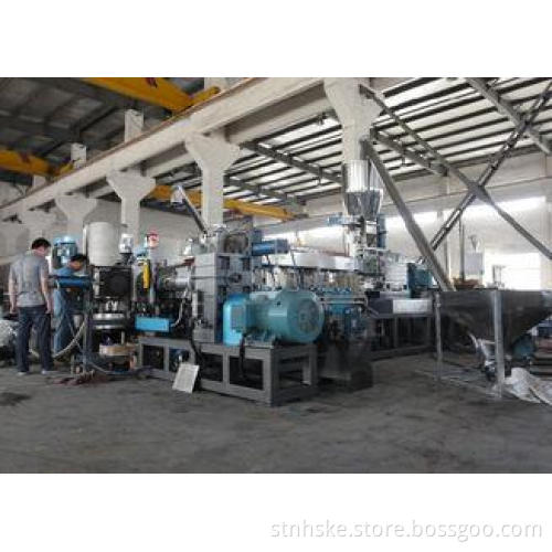 Two Stage Water Ring waste plastic recycling machine with S